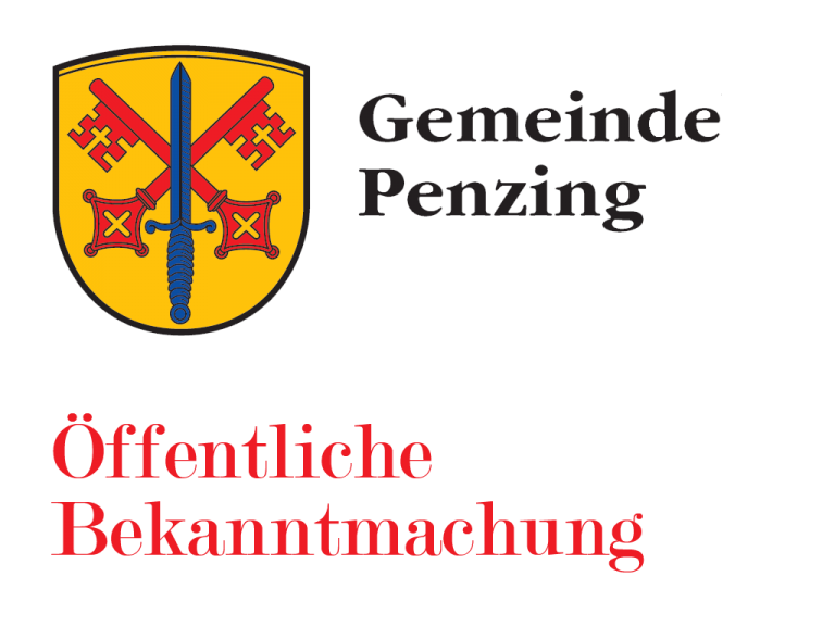 Wappen Penzing - öffentliche Bekanntmachung